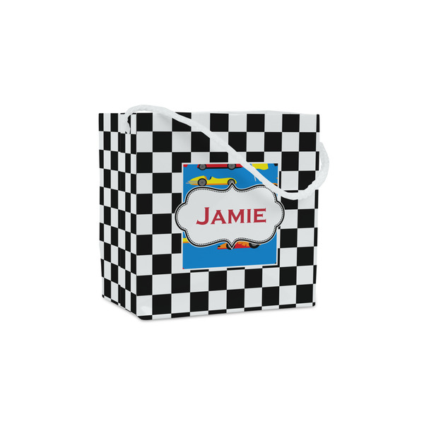 Custom Checkers & Racecars Party Favor Gift Bags - Matte (Personalized)