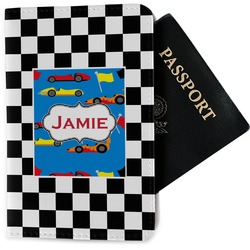 Checkers & Racecars Passport Holder - Fabric (Personalized)