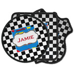 Checkers & Racecars Iron on Patches (Personalized)