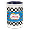 Checkers & Racecars Pencil Holder - Blue