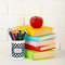 Checkers & Racecars Pencil Holder - LIFESTYLE pencil