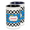 Checkers & Racecars Ceramic Pencil Holder - Large