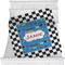 Checkers & Racecars Personalized Blanket