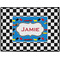 Checkers & Racecars Door Mat - 24"x18" (Personalized)