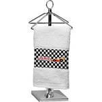 Checkers & Racecars Cotton Finger Tip Towel (Personalized)