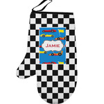 Checkers & Racecars Left Oven Mitt (Personalized)