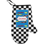 Checkers & Racecars Right Oven Mitt (Personalized)