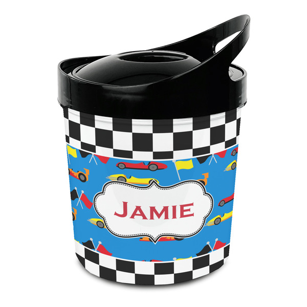Custom Checkers & Racecars Plastic Ice Bucket (Personalized)