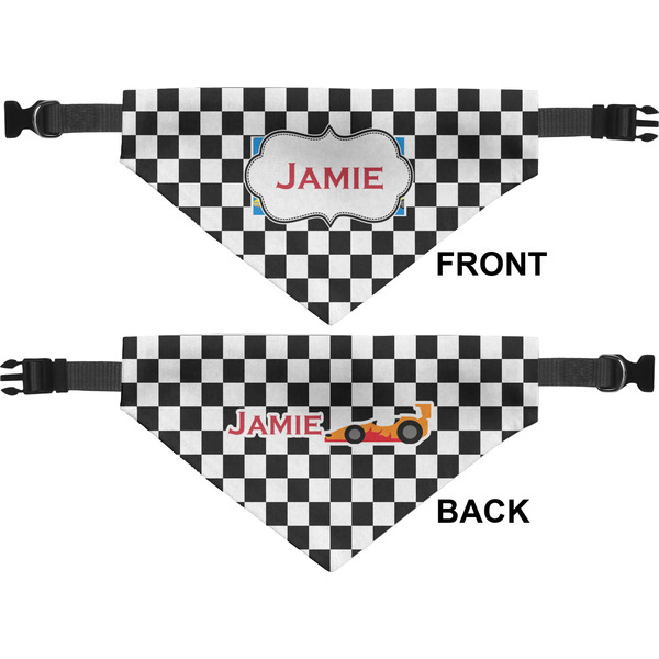 Checkers & Racecars Pet Bandana Approval