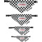 Checkers & Racecars Pet Bandana Sizes