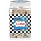 Checkers & Racecars Pet Jar - Front Main Photo