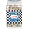 Checkers & Racecars Dog Treat Jar (Personalized)