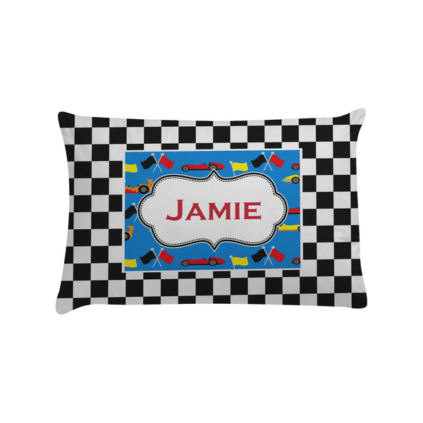 Custom Checkers & Racecars Pillow Case - Standard (Personalized)