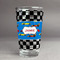 Checkers & Racecars Pint Glass - Full Fill w Transparency - Front/Main