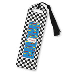 Checkers & Racecars Plastic Bookmark (Personalized)