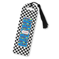 Checkers & Racecars Plastic Bookmark (Personalized)