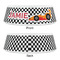 Checkers & Racecars Plastic Pet Bowls - Small - APPROVAL