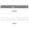 Checkers & Racecars Plastic Ruler - 12" - APPROVAL