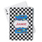 Checkers & Racecars Playing Cards (Personalized)