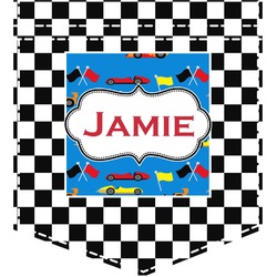 Checkers & Racecars Iron On Faux Pocket (Personalized)