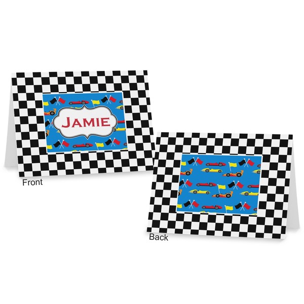 Checkers & Racecars Postcard - Front and Back