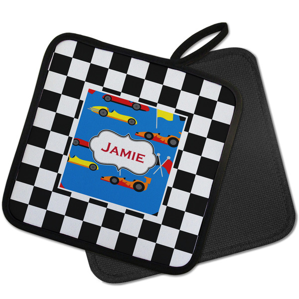 Checkers & Racecars Pot Holders - PARENT MAIN