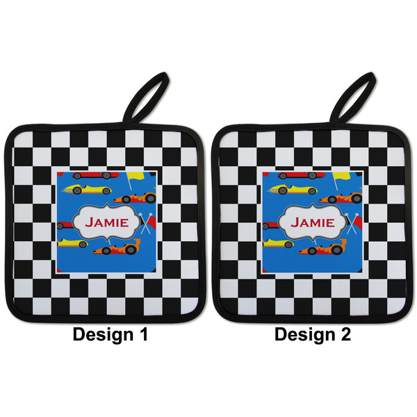 Checkers & Racecars Pot Holders - Set of 2 APPROVAL