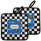 Checkers & Racecars Pot Holders - Set of 2 MAIN