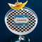 Checkers & Racecars Printed Drink Topper - XLarge - In Context