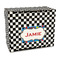 Checkers & Racecars Recipe Box - Full Color - Front/Main