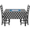 Checkers & Racecars Rectangular Tablecloths - Side View