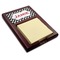 Checkers & Racecars Red Mahogany Sticky Note Holder - Angle