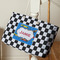 Checkers & Racecars Large Rope Tote - Life Style