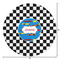 Checkers & Racecars Round Area Rug - Size