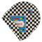 Checkers & Racecars Round Linen Placemats - MAIN (Double-Sided)