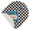 Checkers & Racecars Round Linen Placemats - MAIN (Single Sided)