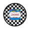 Checkers & Racecars Round Patch