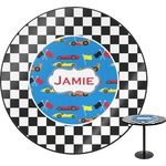 Checkers & Racecars Round Table - 24" (Personalized)