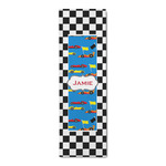 Checkers & Racecars Runner Rug - 2.5'x8' w/ Name or Text