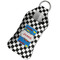 Checkers & Racecars Sanitizer Holder Keychain - Large in Case