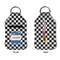 Checkers & Racecars Sanitizer Holder Keychain - Small APPROVAL (Flat)
