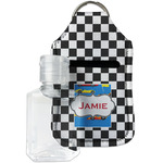 Checkers & Racecars Hand Sanitizer & Keychain Holder - Small (Personalized)