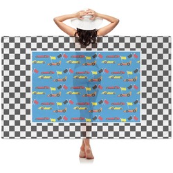 Checkers & Racecars Sheer Sarong