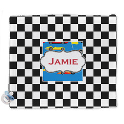 Checkers & Racecars Security Blanket - Single Sided (Personalized)