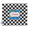 Checkers & Racecars Security Blanket - Front View
