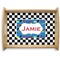 Checkers & Racecars Serving Tray Wood Large - Main
