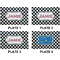 Checkers & Racecars Set of Rectangular Dinner Plates (Approval)