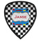 Checkers & Racecars Iron on Shield Patch A w/ Name or Text