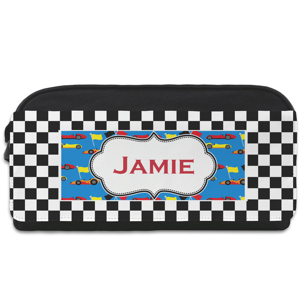Custom Checkers & Racecars Shoe Bag (Personalized)