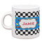 Checkers & Racecars Single Shot Espresso Cup - Single Front